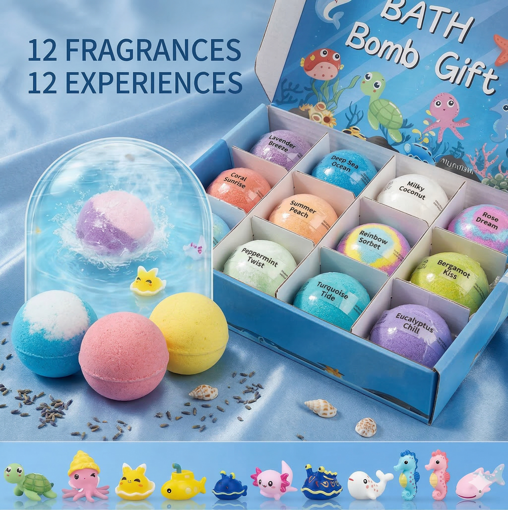 UrbanToon™ Surprise Easter Egg Bath Bombs – 12 Pack