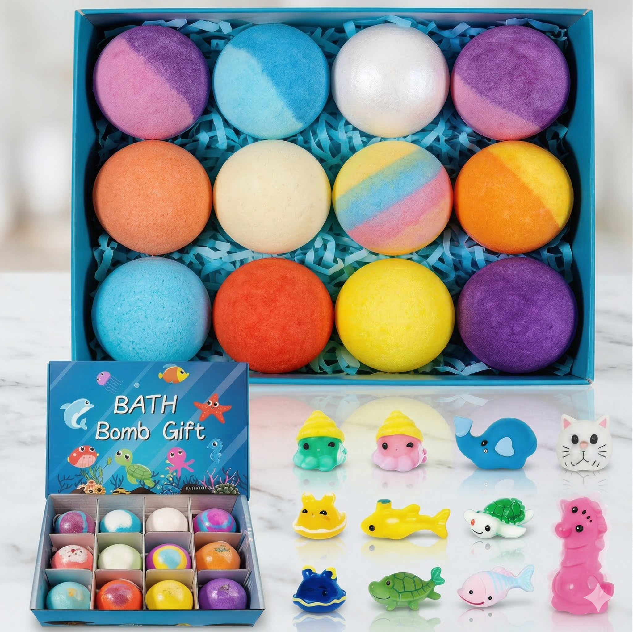 UrbanToon™ Surprise Easter Egg Bath Bombs – 12 Pack