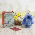 Cute Fluffy Bunny Keychain Gift Set with Box – Perfect Easter Gift