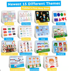 Urbantoon™ Preschool Busy Book – Toddler Learning & Activity Workbook | Tracing, Coloring, Letters & Numbers Fun