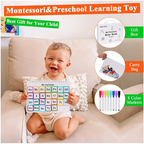 Urbantoon™ Preschool Busy Book – Toddler Learning & Activity Workbook | Tracing, Coloring, Letters & Numbers Fun